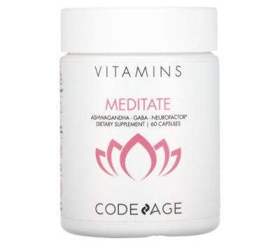 CodeAge, Витамины, для медитации, 60 капсул