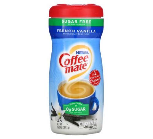 Coffee Mate, Powder Coffee Creamer, Sugar Free, French Vanilla, 10.2 oz (289.1 g)