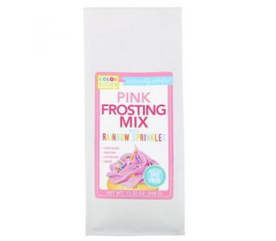 ColorKitchen, Pink Frosting Mix with Rainbow Sprinkles, 11.22 oz (318 g)