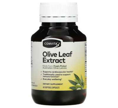 Comvita, Olive Leaf Extract, 60 Softgel Capsules