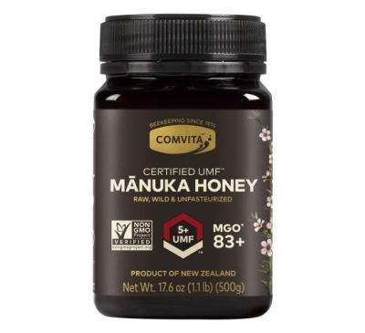 Comvita, Raw Manuka Honey, Certified UMF 5+ (MGO 83+), 1.1 lb (500 g)