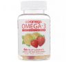 Coromega, омега-3, фруктові жувальні таблетки для дорослих, зі смаком апельсину, лимону та полуниці, 60 фруктових жувальних таблеток