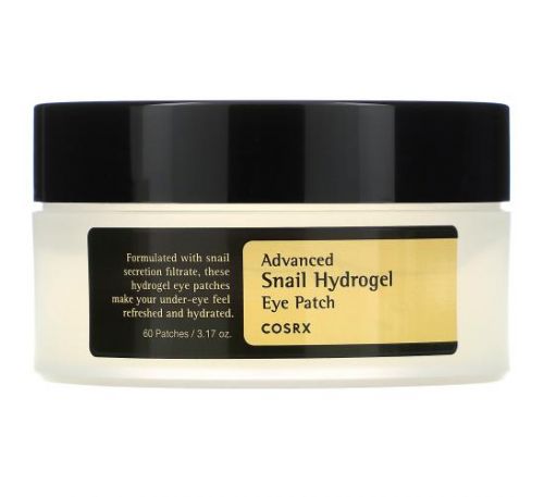 Cosrx, Advanced Snail Hydrogel Eye Patch, 60 Patches, 3.17 oz