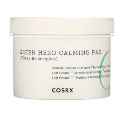 Cosrx, One Step Green Hero Calming Pad, 70 Pads, 4.56 fl oz