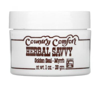 Country Comfort, Herbal Savvy, Golden Seal-Myrrh, 1 oz (28 g)