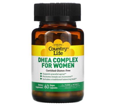 Country Life, DHEA Complex for Women, 60 Vegan Capsules