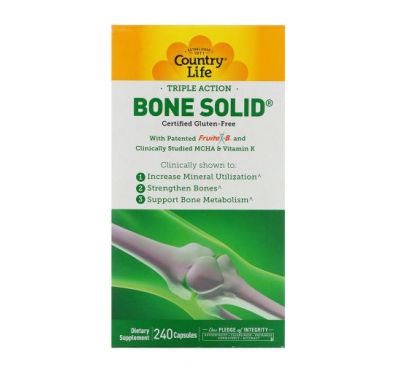 Country Life, Triple Action Bone Solid, 240 Capsules