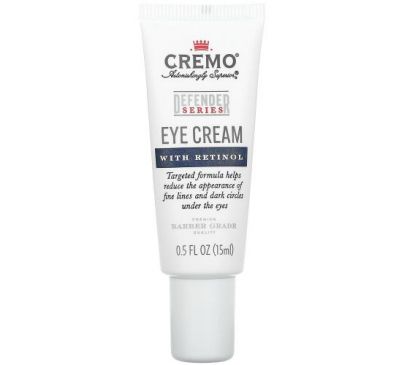 Cremo, Defender Series, Eye Cream With Retinol, 0.5 fl oz (15 ml)