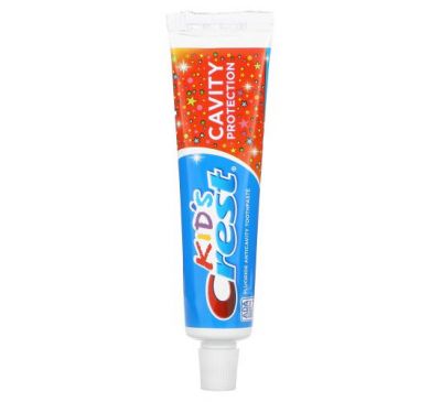 Crest, Kids, защита кариеса, фторсодержащая зубная паста от кариеса, Sparkle Fun, 62 г (2,2 унции)