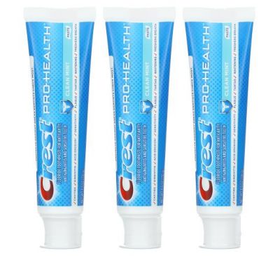 Crest, Pro-Health, Fluoride Toothpaste, Clean Mint, 3 Pack, 4.6 oz (130 g) Each