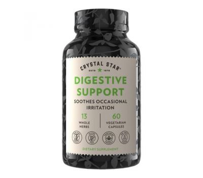 Crystal Star, Digestive Support, 60 Vegetarian Capsules