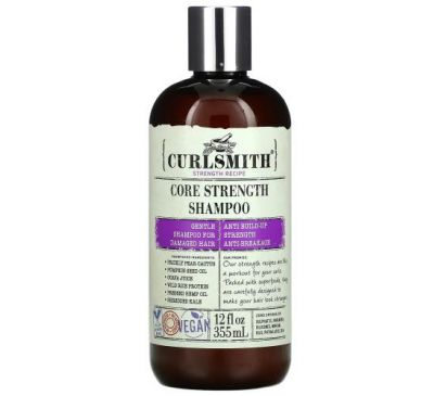Curlsmith, Core Strength Shampoo, For Damaged Hair, 12 fl oz (355 ml)