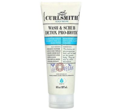 Curlsmith, Wash & Scrub Detox Pro-Biotic, Step 2, 8 fl oz (237 ml)
