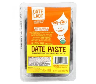 Date Lady, Финиковая паста, 17,6 унций (500 г)
