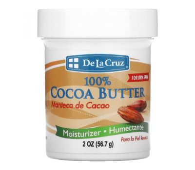 De La Cruz, 100% Cocoa Butter, 2 oz (56.7 g)