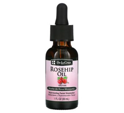 De La Cruz, Rosehip Oil, Rejuvenating Facial Moisturizer, 1 fl oz (30 ml)