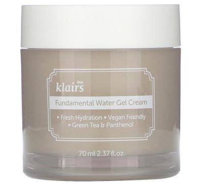 Dear, Klairs, Fundamental Water Gel Cream, 2.37 fl oz (70 ml)