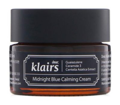 Dear, Klairs, Midnight Blue Calming Cream, 1 oz (30 ml)