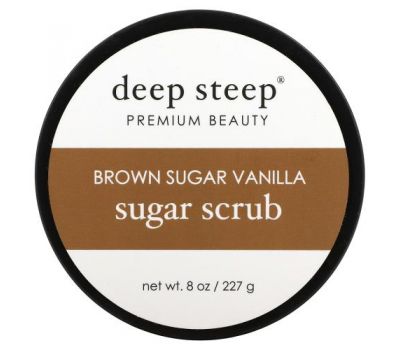 Deep Steep, Sugar Scrub, Brown Sugar Vanilla, 8 oz (227 g)