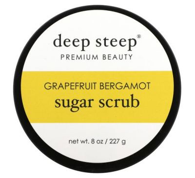 Deep Steep, Sugar Scrub, Grapefruit Bergamot, 8 oz (227 g)