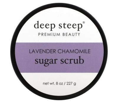 Deep Steep, Sugar Scrub, Lavender Chamomile, 8 oz (227 g)