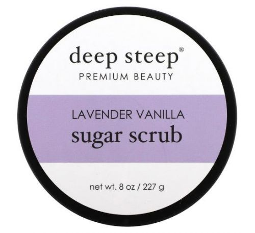 Deep Steep, Sugar Scrub, Lavender Vanilla, 8 oz (227 g)