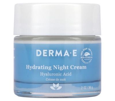 Derma E, Hydrating Night Cream, 2 oz (56 g)