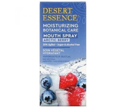 Desert Essence, Moisturizing Botanical Care Mouth Spray, Arctic Berry, 0.9 fl oz (27 ml)