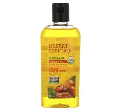 Desert Essence, Organic Jojoba Oil, 4 fl oz (118 ml)