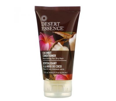 Desert Essence, кондиціонер з кокосом, компактна упаковка, 44 мл (1,5 рідк. унції)