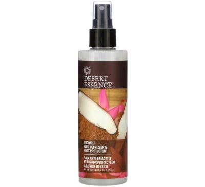 Desert Essence, засіб для вирівнювання та термозахисту волосся, із кокосом, 237 мл (8,5 рідк. унції)