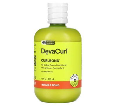 DevaCurl, Curlbond, Re-Coiling Cream Conditioner, For Damaged Curls, 12 fl oz (355 ml)