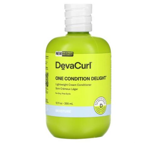 DevaCurl, One Condition Delight, Lightweight Cream Conditioner, For Dry, Fine Curls, 12 fl oz (355 ml)