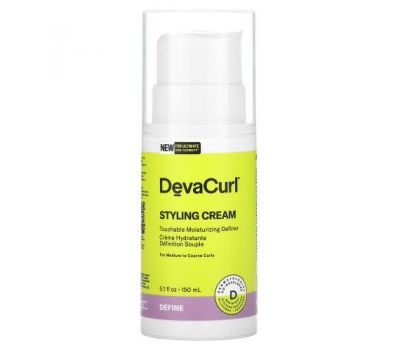 DevaCurl, Styling Cream, Touchable Moisturizing Definer, 5.1 fl oz (150 ml)