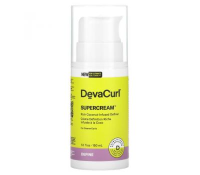 DevaCurl, Supercream, Rich Coconut- Infused Definer, 5.1 fl oz (150 ml)