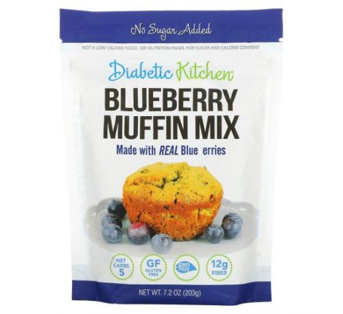 Diabetic Kitchen, Blueberry Muffin Mix, 7.2 oz (203 g)