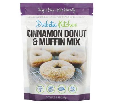 Diabetic Kitchen, Cinnamon Donut & Muffin Mix, 8.3 oz ( 235 g)