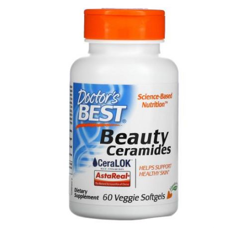 Doctor's Best, Beauty Ceramides , 60 Veggie Softgels