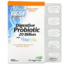 Doctor's Best, Digestive Probiotic with Howaru, 20 Billion CFU, 30 Veggie Caps