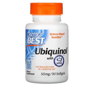Doctor's Best, Ubiquinol with Kaneka, 50 mg, 90 Softgels
