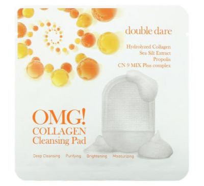 Double Dare, OMG! Collagen Cleansing Pad, 1 Pad, 0.35 oz (10 g)
