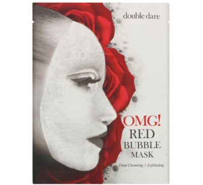 Double Dare, Red Bubble Beauty Mask, 1 Sheet, 0.71 oz (20 g)