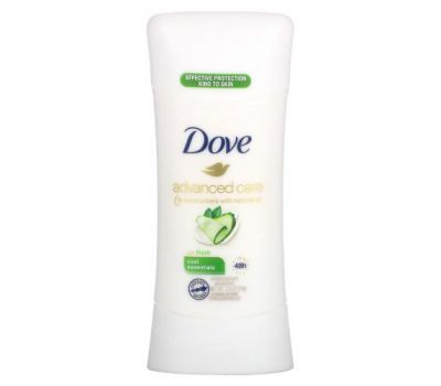 Dove, Advanced Care, дезодорант-антиперспірант, свіжість, 74 г (2,6 унції)