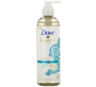 Dove, Amplified Textures, увлажняющий очищающий шампунь, 340 мл (11,5 жидк. Унции)