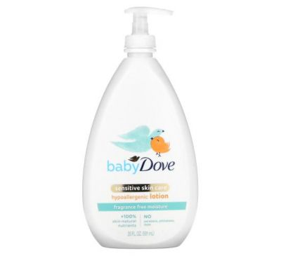 Dove, Для детей, для чувствительной кожи, гипоаллергенный лосьон, без отдушек, 591 мл (20 жидк. Унций)