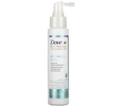 Dove, Hair Therapy, несмываемое средство для ухода за сухой кожей головы с витамином B3, 100 мл (3,38 жидк. Унции)