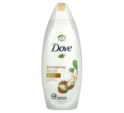 Dove, Гель для душа Purely Pampering, аромат «Масло ши и согревающая ваниль», 650 мл