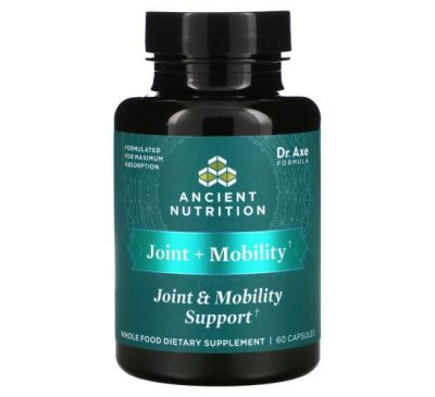 Dr. Axe / Ancient Nutrition, Joint + Mobility Support, 60 Capsules