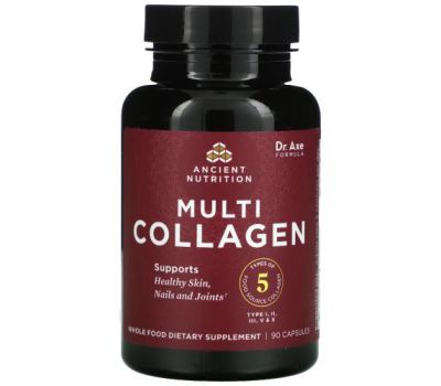 Dr. Axe / Ancient Nutrition, Multi Collagen, 90 Capsules