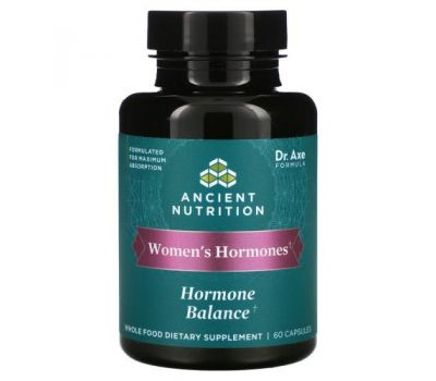 Dr. Axe / Ancient Nutrition, Women's Hormones, Hormone Balance, 60 Capsules